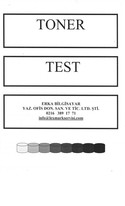 ERKA TONER TEST